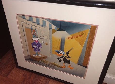 Bugs Bunny Daffy Warner Brothers Cel Bugs The Star Signed Friz Freleng