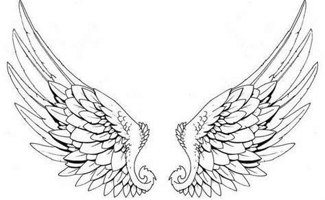 Angel Wings Stencil New Calendar Template Site Angel Wings Tattoo