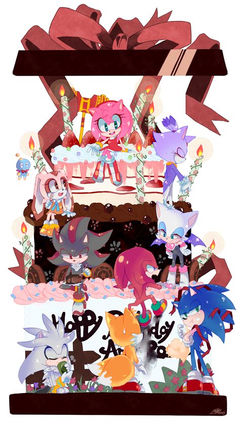 Happy Birthday Amy Rose 2016 By Ahaaha123 On Deviantart Sonic And Amy