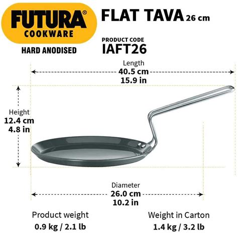 Buy Hawkins Il55 Futura Hard Anodised Induction Bottom Flat Tawa