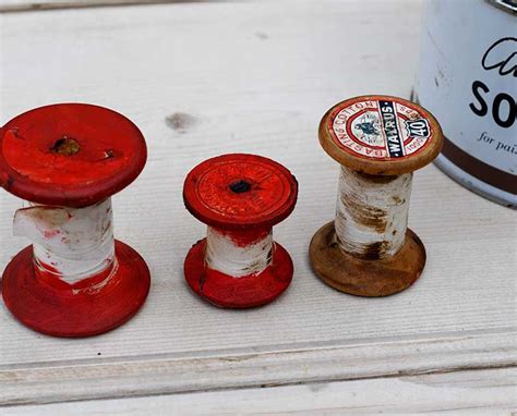 How To Make A Vintage Wooden Thread Spool Ornament Wooden Thread