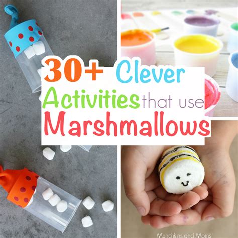 30 Clever Activities That Use Marshmallows Munchkins And Moms