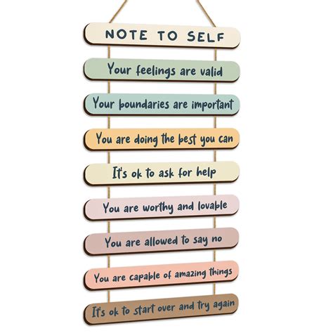 Buy Yookeer Mental Reminders Therapy Office Decor Positive Affirmations