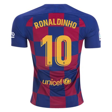 Nike Ronaldinho Barcelona Home Jersey 19 20 Soccer Com Amazon Com 2017