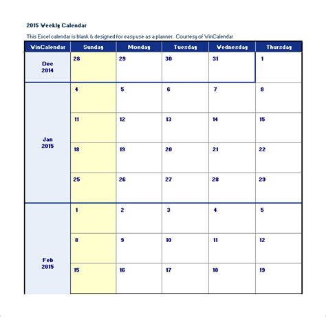 Schedule Calendar Template Excel Printable Schedule Template