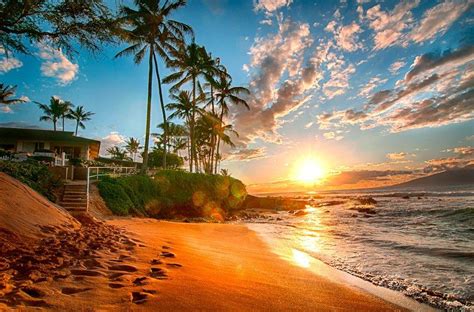 Beautiful Sunset In Maui Hawaii Photographers Corner Pinterest