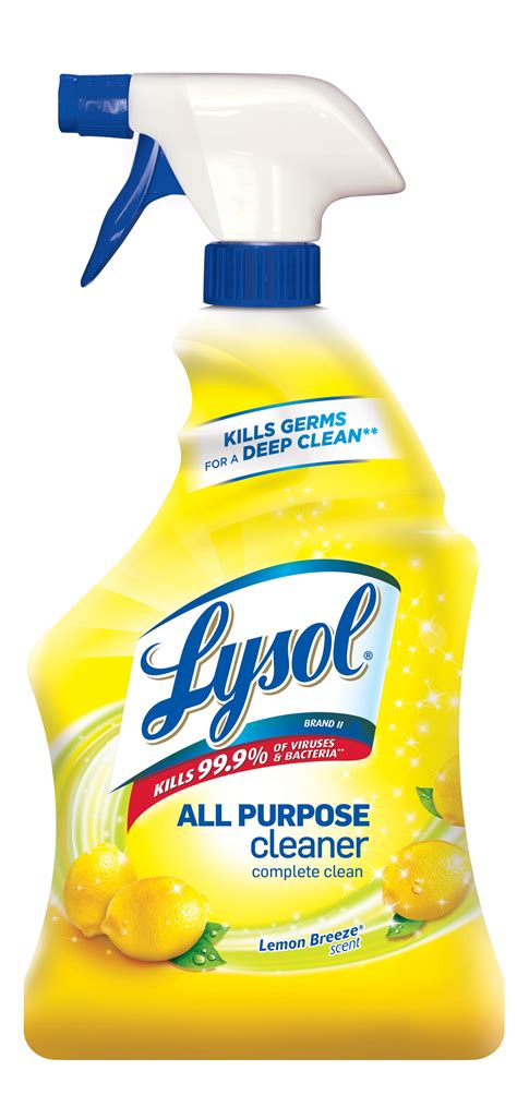Lysol All Purpose Cleaner Spray, Lemon Breeze, 32oz, Tested & Proven to ...