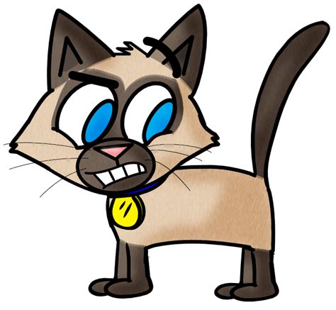 Siamese Cat By Cartoonsbykristopher On Deviantart