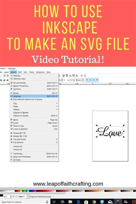 How To Create A Layered Svg In Inkscape For Crafters Layered Svg Cut