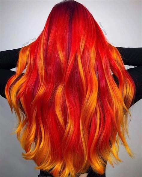 Burgundyombrehair Hair Color Orange Hair Styles Stylish Hair Colors