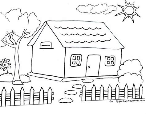 Mewarnai Gambar Rumah | Planet coloring pages, Coloring pages, Coloring