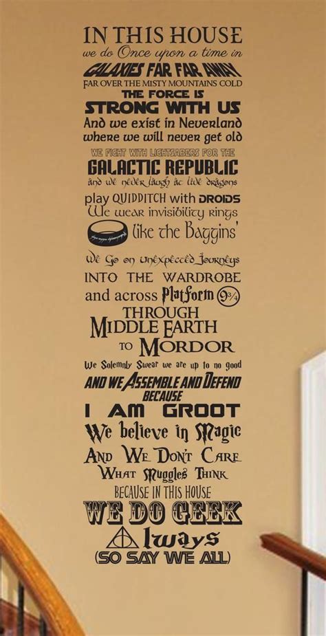 This House Rules Wall Decal In Black