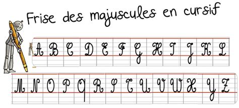 Lalphabet Cursive Majuscule