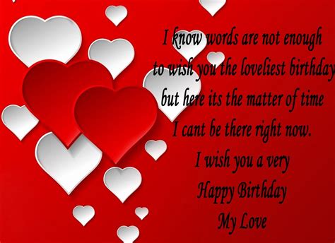 Happy Birthday Wishes For Her Romantic Birthday Wishes Birthday Wishes For Girlfriend Love