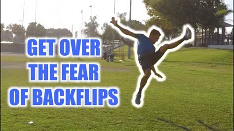 How To Get Over The Fear Of A Backflip Youtube