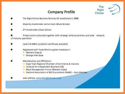 Business opportunities in the digitized space are immense. 3+ sample company profile format in word | Company Letterhead