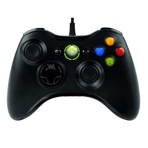 Microsoft Xbox 360 Wired Controller Black First Games