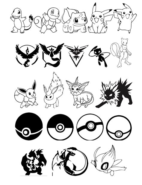 Pokemon SVG File Collection 21 Images | Etsy