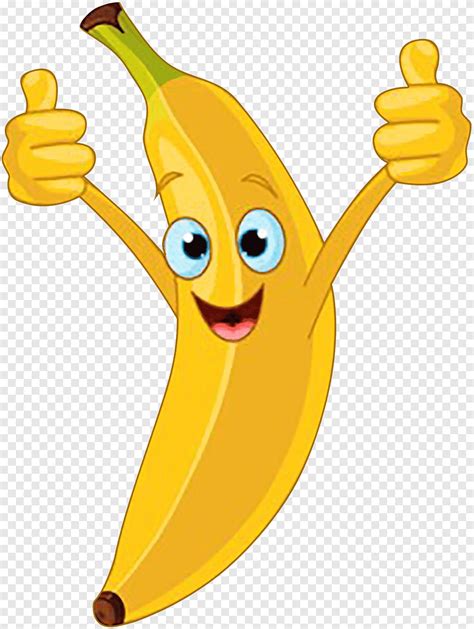 Banana Cartoon Banana Food Smiley Png Pngegg