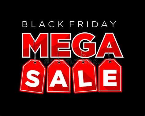 Black Friday Mega Sale Banner Stock Vector Illustration Of Deal