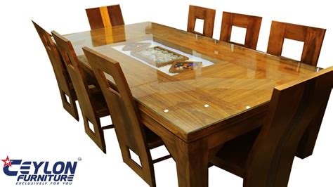 Dining Suites Furniture Sri Lankan Modern Teak Wood Teak Dining