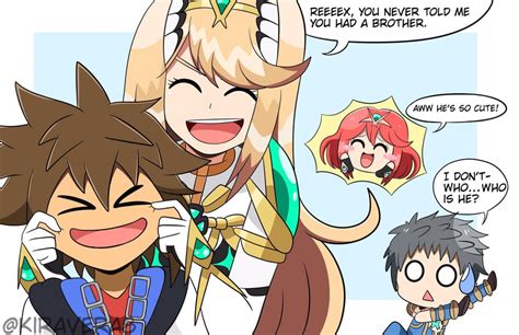 Pyramythra And Rex Meet Sora Xenobladechronicles