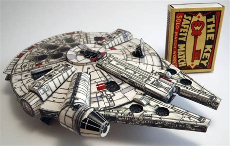 Papermau Star Wars Millenium Falcon Miniature Paper Model In 1250