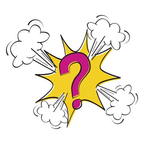 comic question mark cartoon png and svg design for t shirts