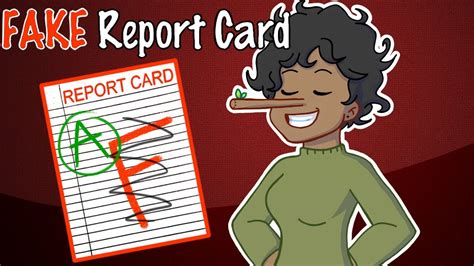 Create a report card that reflects your school's identity. My FAKE Report Card (Animation) - YouTube