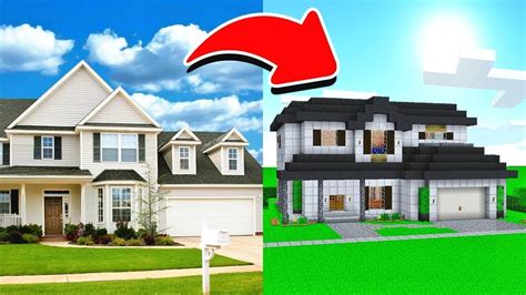 Building My Real Life House In Minecraft Youtube