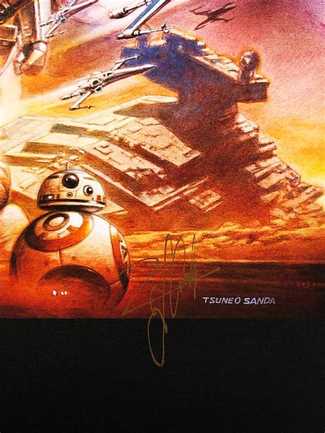 Tsuneo Sanda Star Wars Force Awakens Lithograph Set