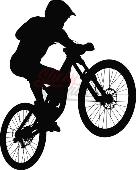 Mountain Bike Wheelie Decal Mtb Mountain Bike Sticky Situation