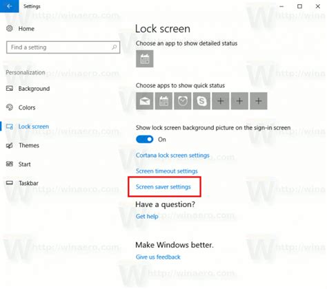 Enable Screen Saver Password Protection In Windows 10