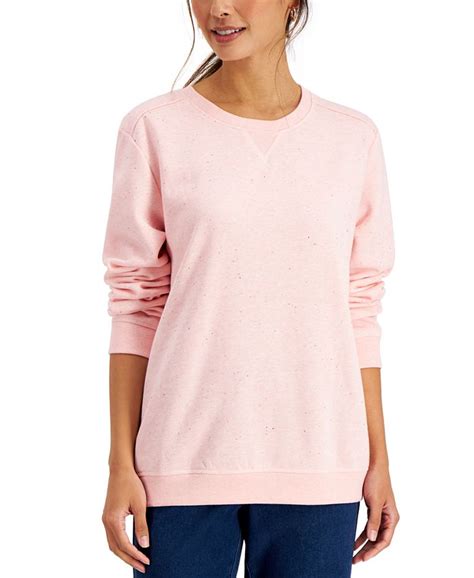 Karen Scott Petite Fleece Sweatshirt Created For Macys And Reviews