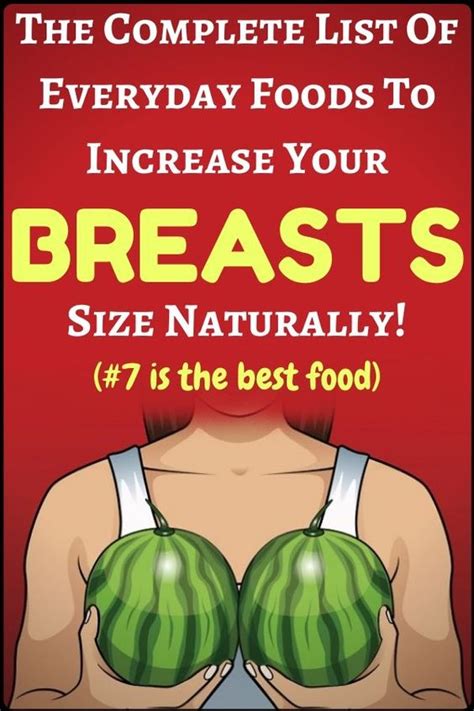10 Best Everyday Foods To Increase Breast Size Naturally Healthy Lifestyle