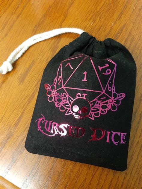 Cursed Dice Bag Dungeons And Dragons Dice Bag Dnd T Etsy