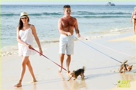 simon cowell gets shirtless again while on vacation with lauren