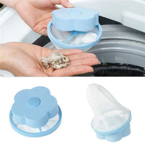 1pcs washing machine filter washing machine floating lint mesh trap bag hair catcher filter net pouch household tool reusable. Magic Washing Machine Flowers Catch All The Pet Hair And ...