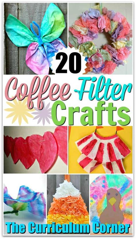 20 Coffee Filter Crafts The Kinder Corner