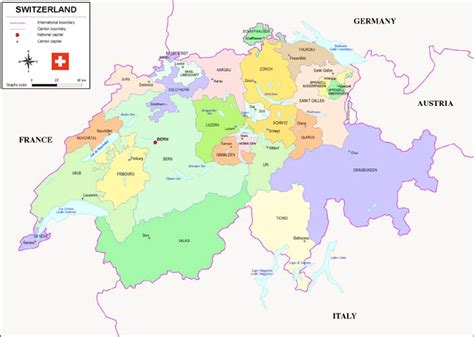 Mapa De Suiza