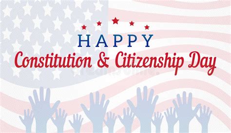 Happy Constitution And Citizenship Day Background Illustration With