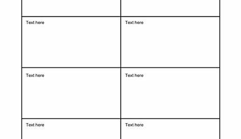 T chart template in Word and Pdf formats