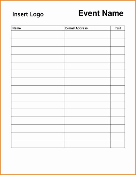 Sign Up Form Template Word Unique Doc Word Template Sign Up Sheet