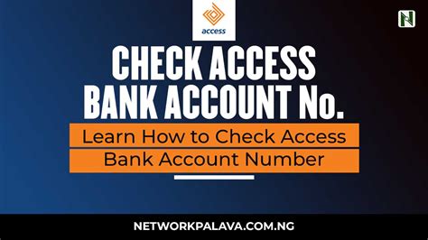 How To Check Access Bank Account Number • Network Palava
