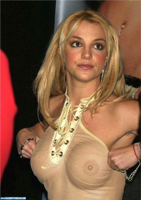Britney Spears See Thru Breasts Celebrity Fakes U
