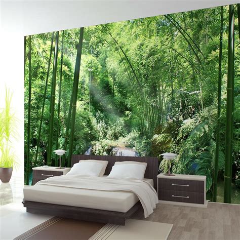 Custom Wallpaper Mural Bamboo Forest Natural Landscape