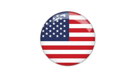 United States Round Flag
