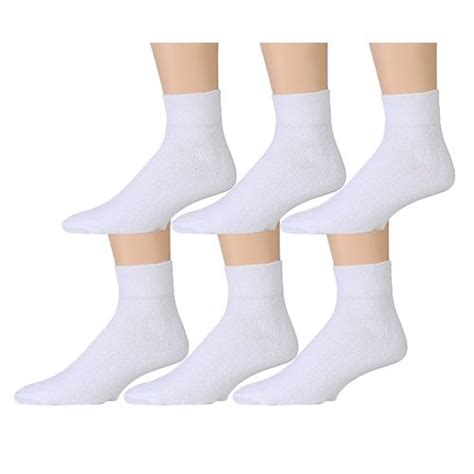 6 Units Of Yacht And Smith Mens Premium Cotton Sport Ankle Socks Size 10