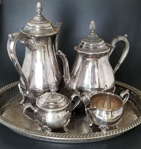 Viners Tea Set Viners Of Sheffield England Antique Tea Sets Silver