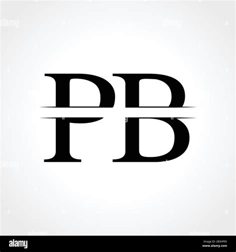 Plantilla Vectorial De Diseño De Logotipo De Pb Con Letra De Monograma